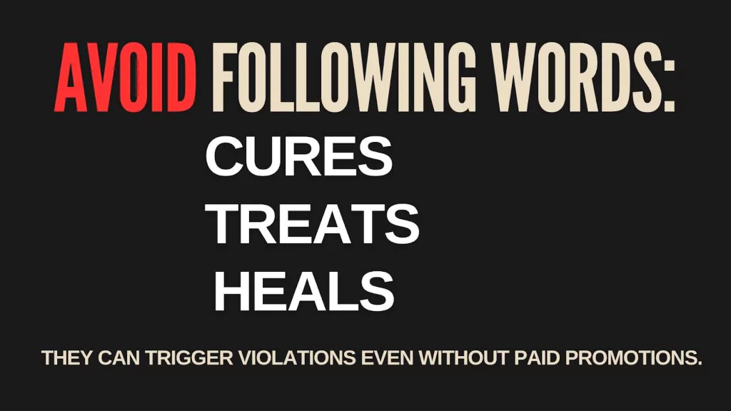 Avoid Flowing Words