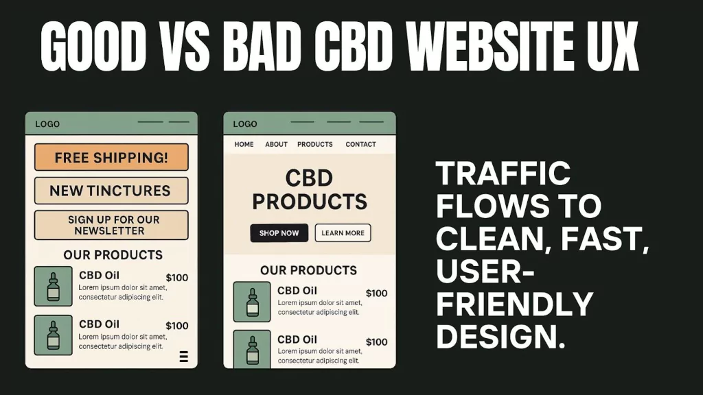 Good vs Bad CBD Website UX