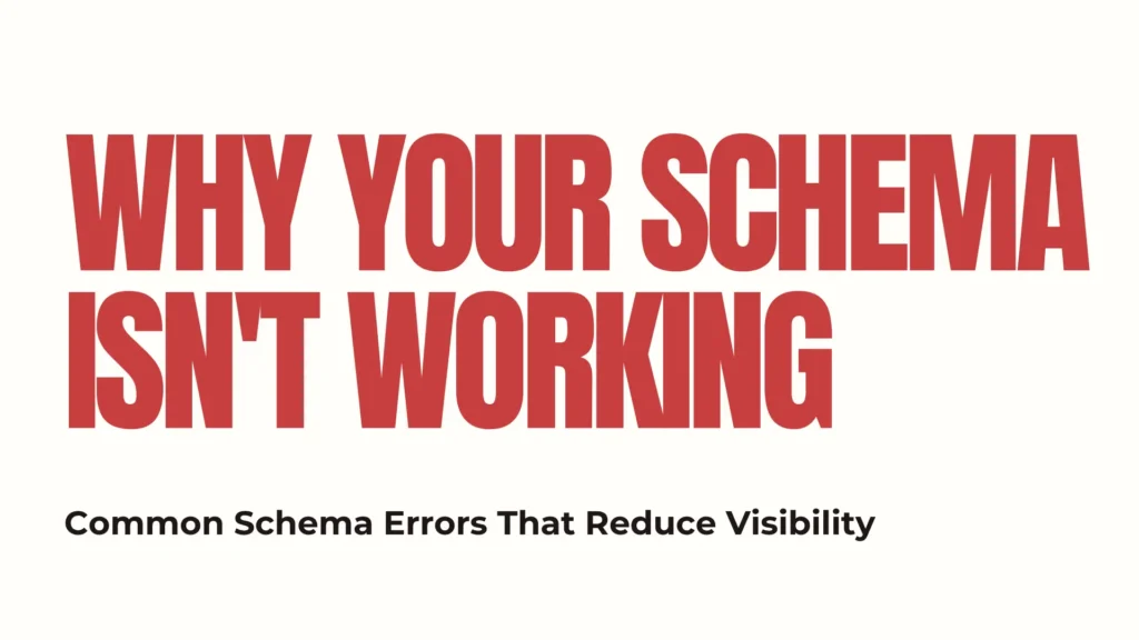 Why schema isn't working