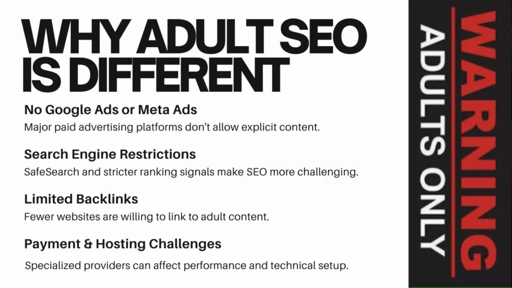 Why adult SEO is different